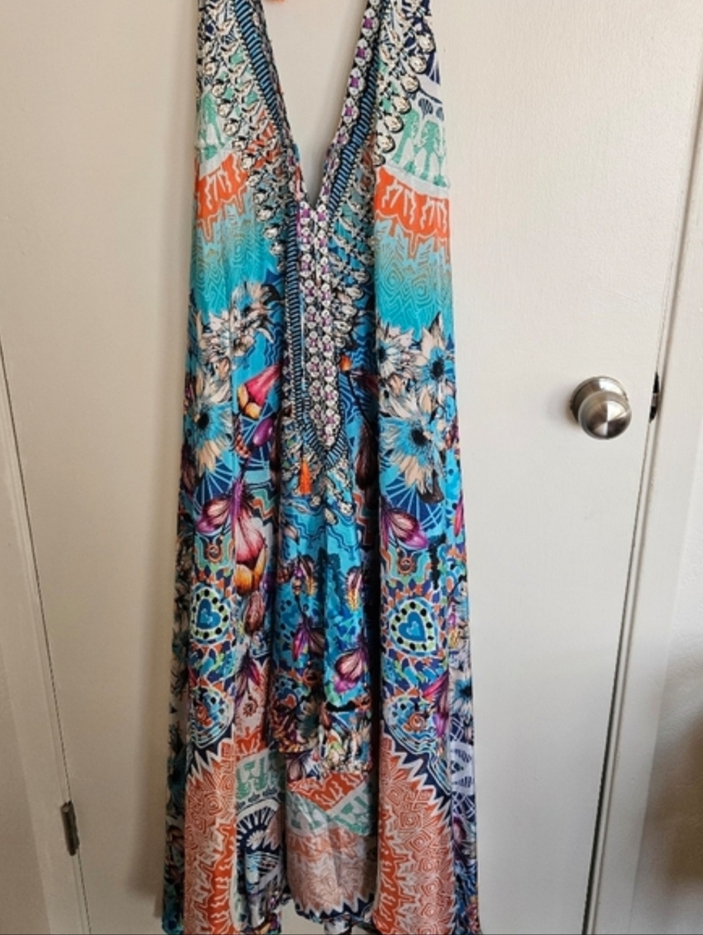 Sakkas Colorful Abstract Pattern Dress.